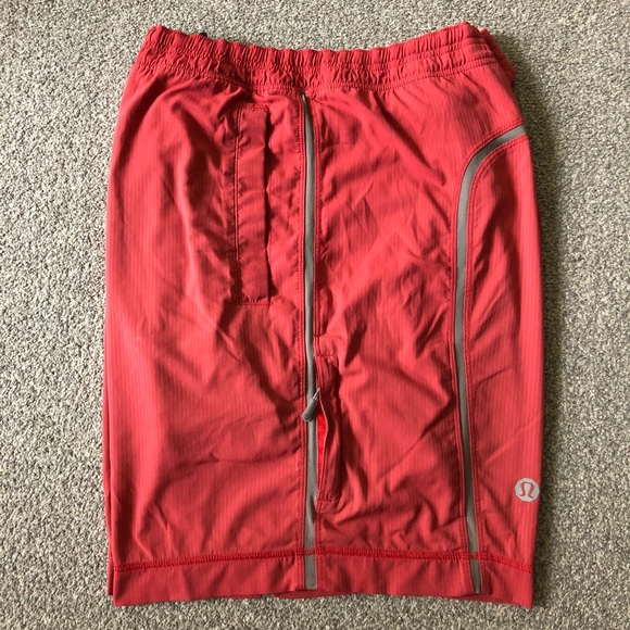 lululemon red shorts mens